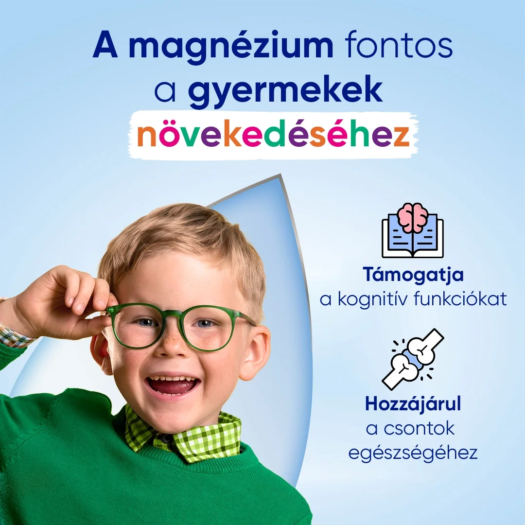 Magne B6 Kids rágótabletta a gyermekek idegrendszerének támogatására és a koncentráció elősegítésére